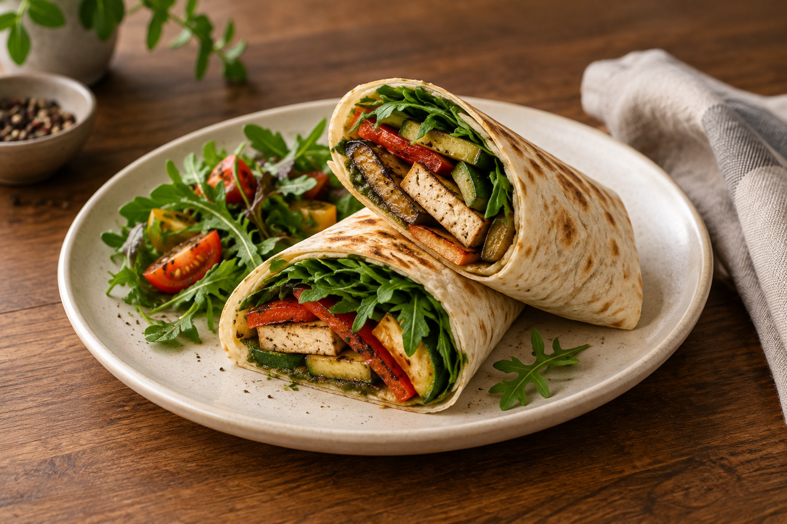 Vege wrap s dimljenim tofuom